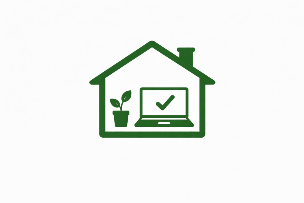 home office workspace icon